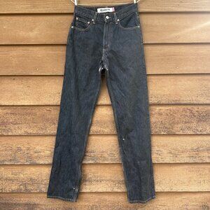 Levis 550 Relaxed Fit Mens Jeans 28x34 Black Denim Made In Mexico